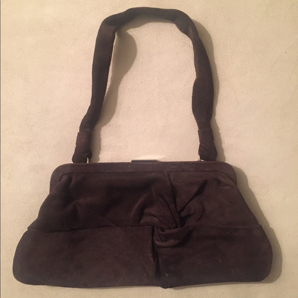 Banana Republic brown suede purse